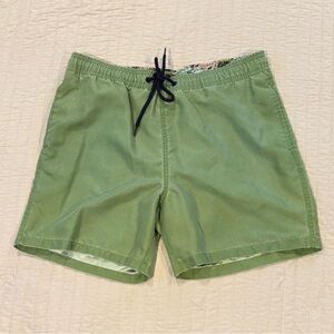 Tailor Vintage Olive Swim Trunks